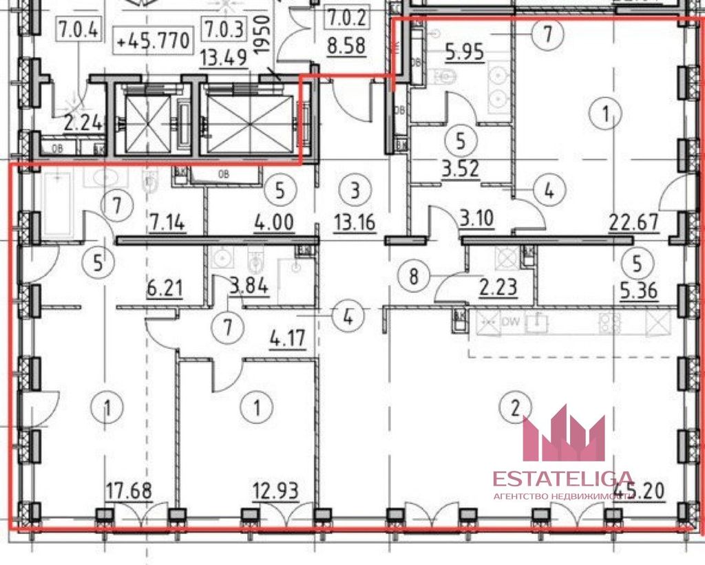 m. Ulitsa 1905 goda: Apartment, 4-rooms