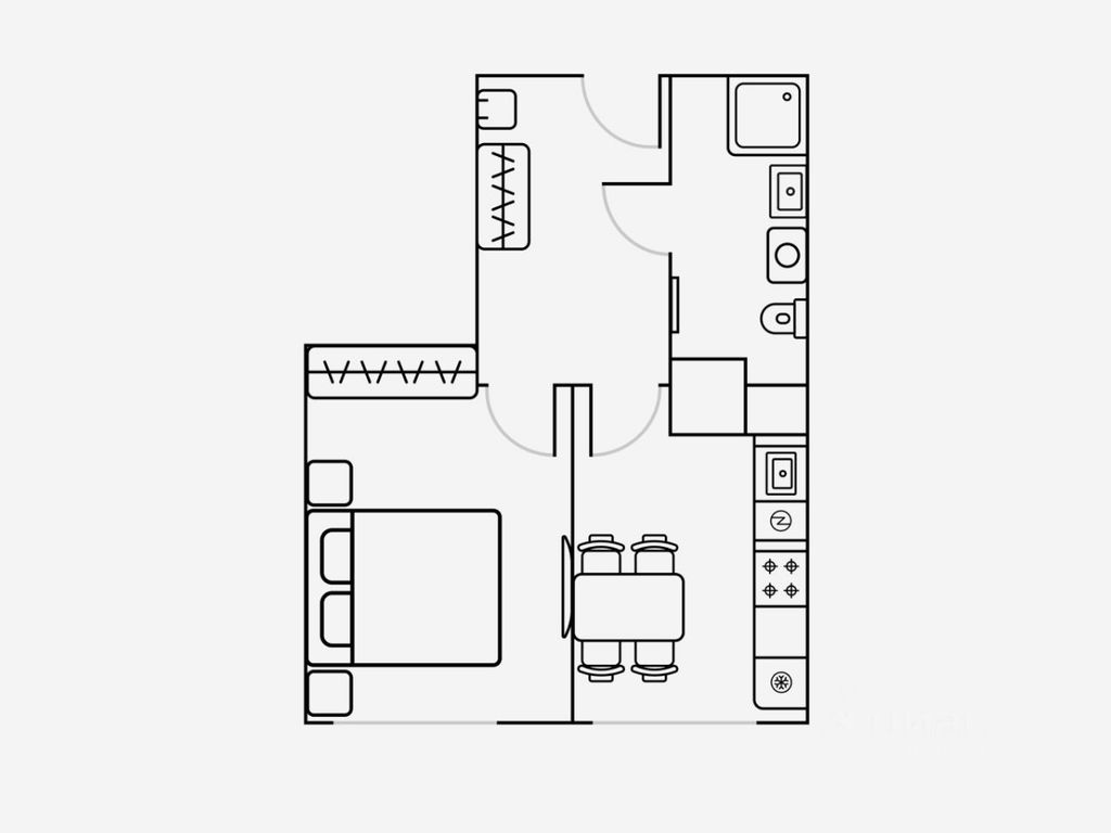 m. Shelepikha: Apartment, 1-rooms