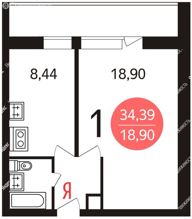m. Kurskaya: Apartment, 1-rooms