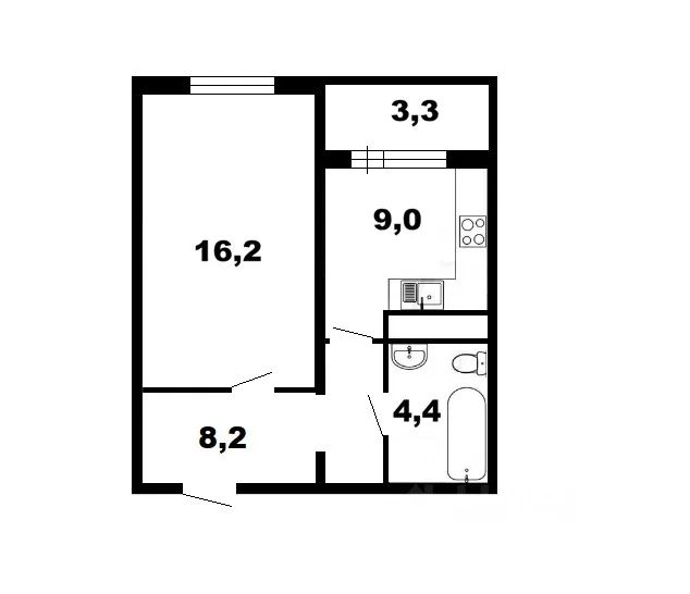 m. Pionerskaya: Apartment, 1-rooms