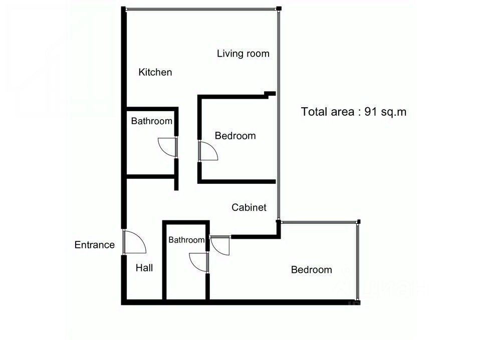 m. Testovskaya: Apartment, 3-rooms