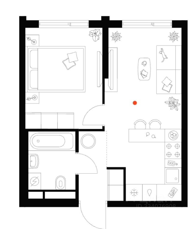 m. Degunino: Apartment, 1-rooms