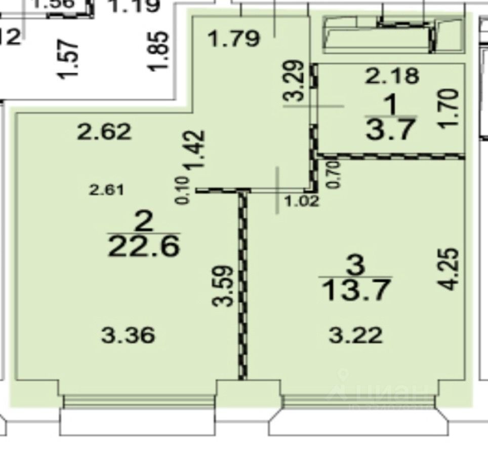 m. Petrovsko-Razumovskaya: Apartment, 1-rooms