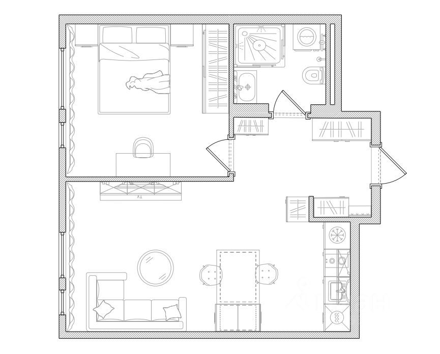 m. Botanichesky sad: Apartment, 1-rooms