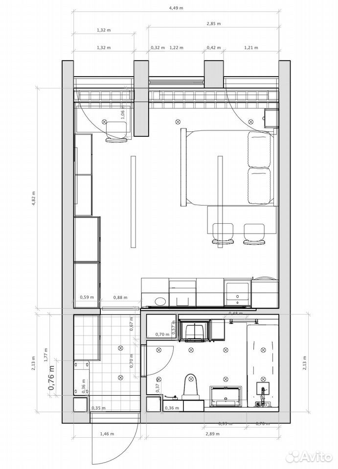 m. Maryina Roscha: Apartment, studio