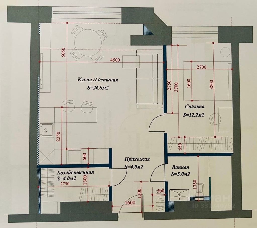 m. Petrovsky park: Apartment, 2-rooms