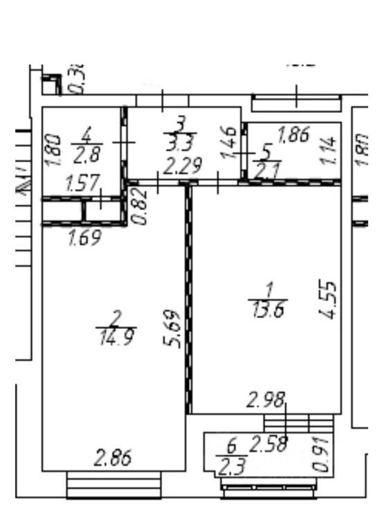 m. Khlebnikovo: Apartment, 1-rooms