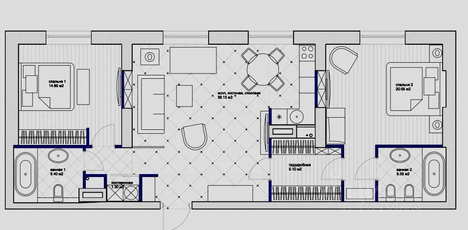 m. Streshnevo: Apartment, 3-rooms
