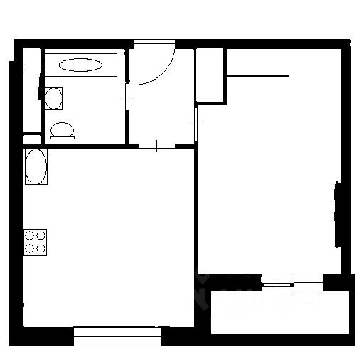 m. Lukhmanovskaya: Apartment, 1-rooms