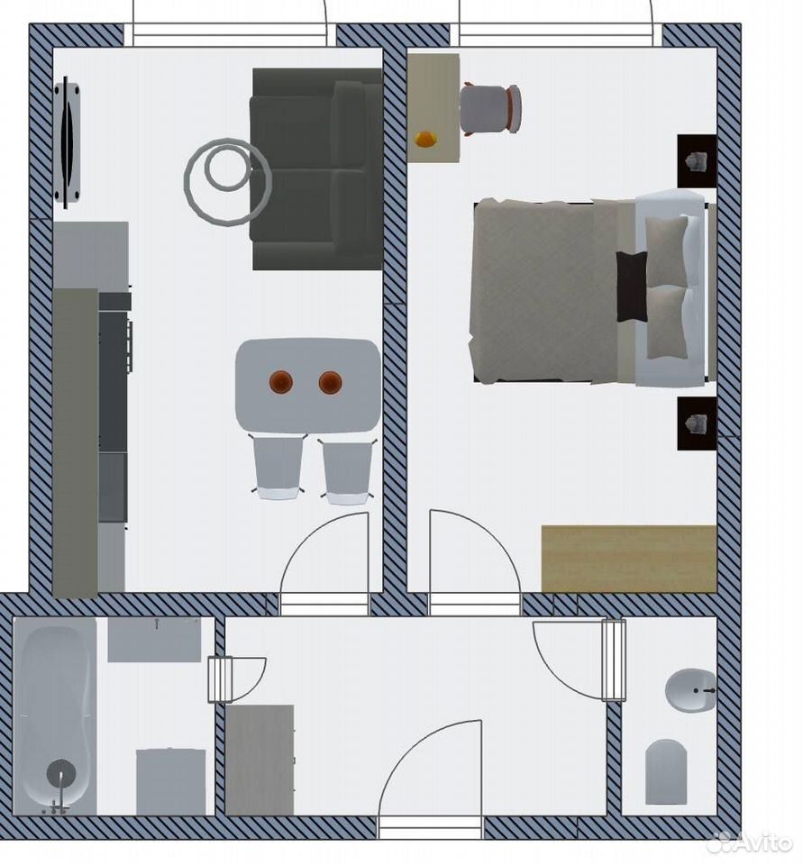 m. Shelepikha: Apartment, 1-rooms