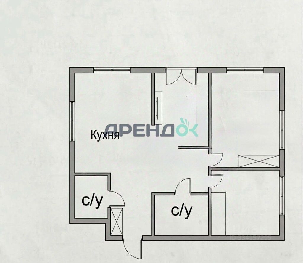 m. Fili: Apartment, 2-rooms