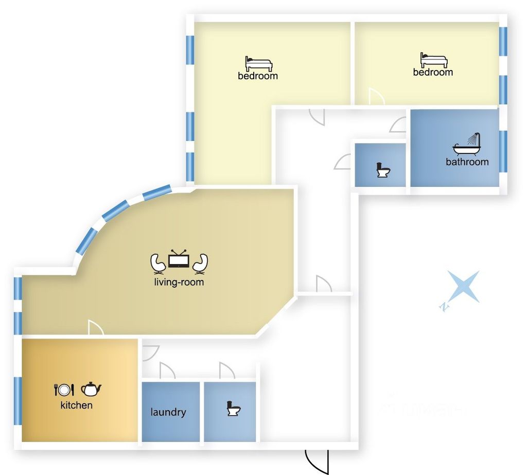 m. Universitet druzhby narodov: Apartment, 3-rooms