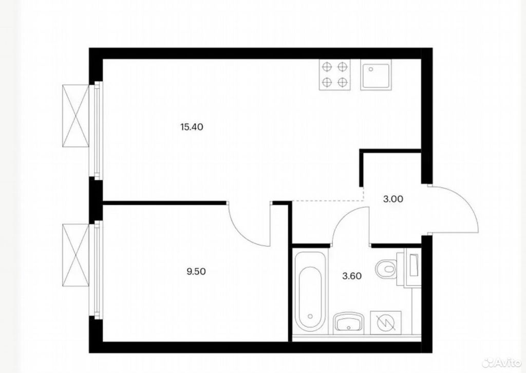 m. Volgogradsky prospekt: Apartment, 1-rooms