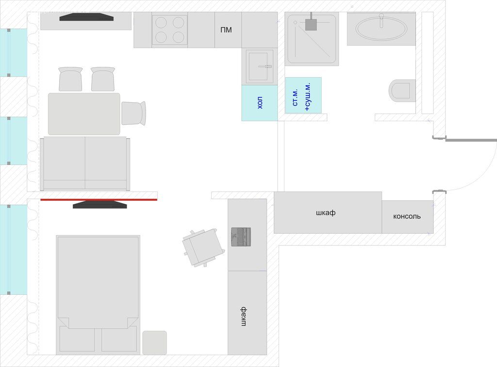 m. Aminyevskaya: Apartment, 1-rooms