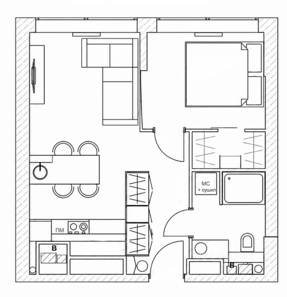 m. Dubrovka: Apartment, 1-rooms
