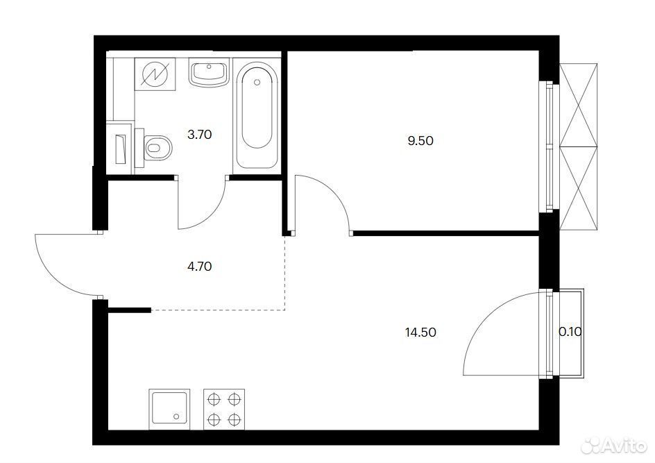 m. Butyrskaya : Apartment, 1-rooms