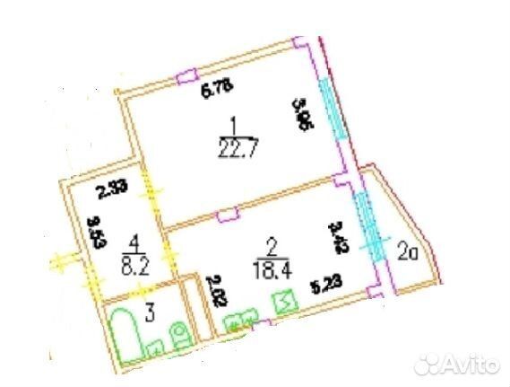 m. TsSKA: Apartment, 1-rooms