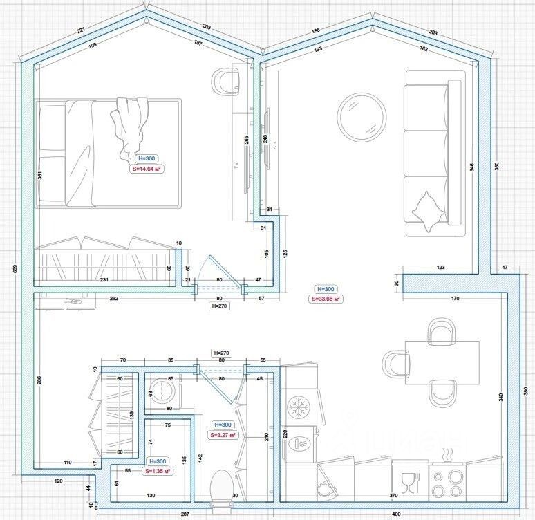 m. Nagatinsky Zaton: Apartment, 2-rooms