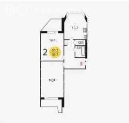 m. Ochakovo I: Apartment, 2-rooms