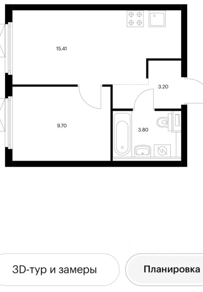 m. Volgogradsky prospekt: Apartment, 1-rooms