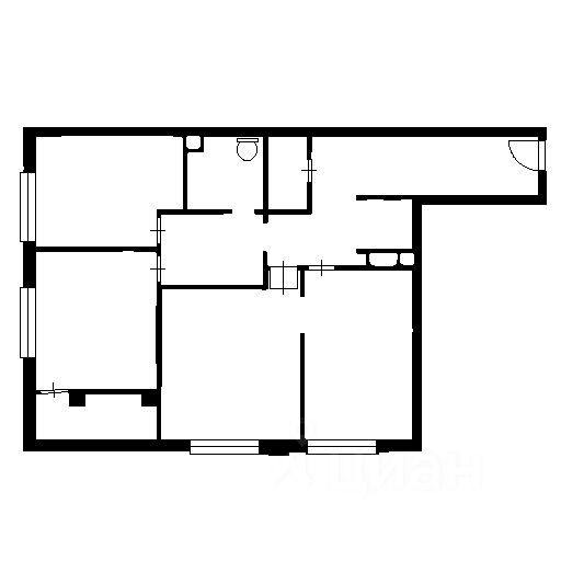 m. Mayakovskaya: Apartment, 3-rooms