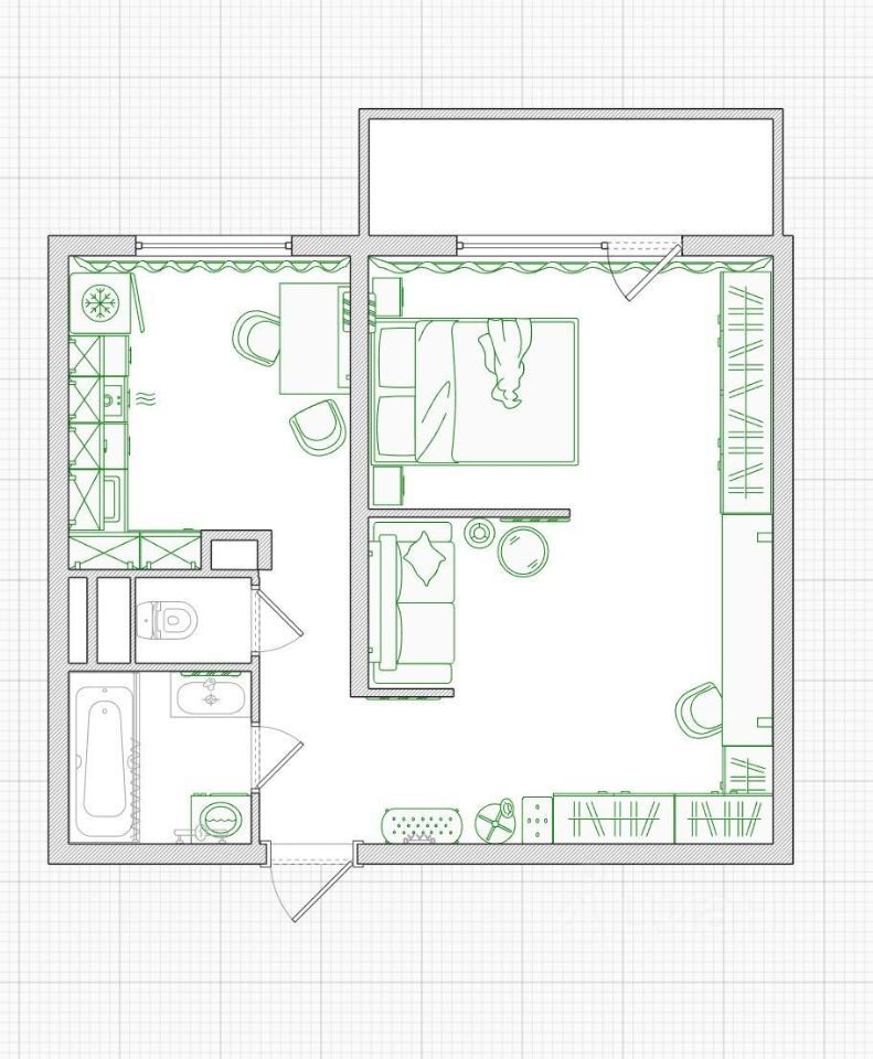 m. Strogino: Apartment, 1-rooms