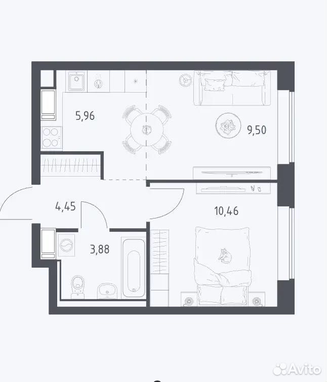 m. Tomilino: Apartment, 1-rooms