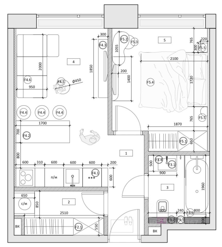 m. Belorusskaya: Apartment, 2-rooms