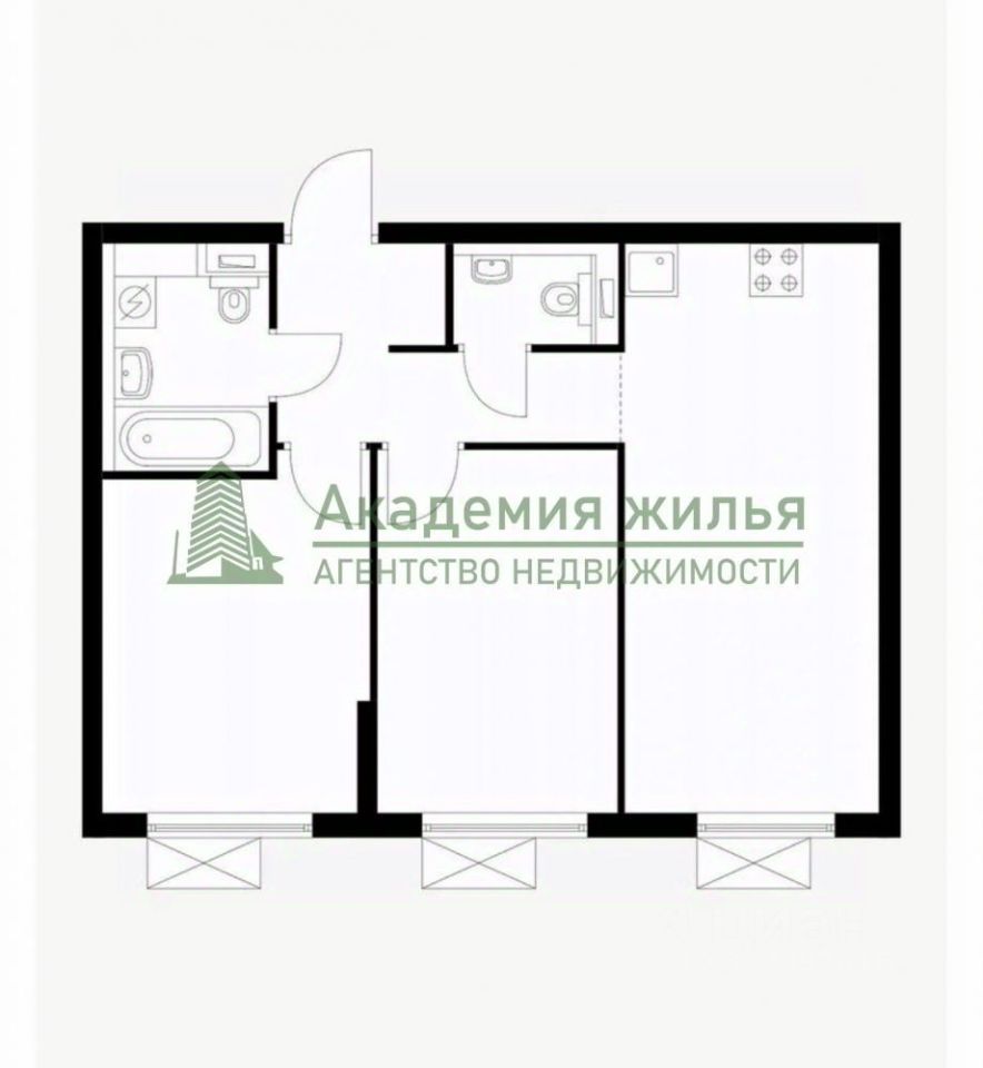 m. Butovo: Apartment, 2-rooms