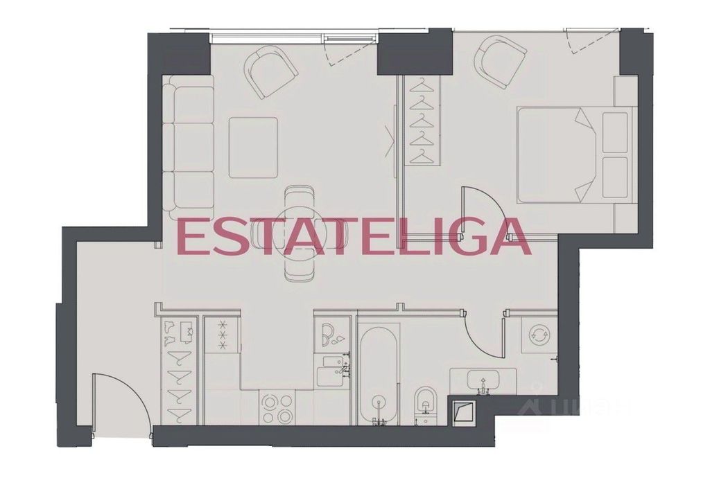 m. Studencheskaya: Apartment, 2-rooms
