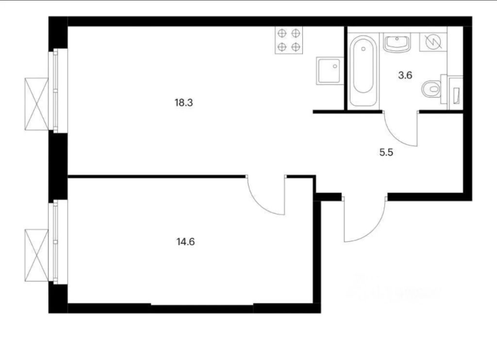 m. Nizhegorodskaya: Apartment, 1-rooms