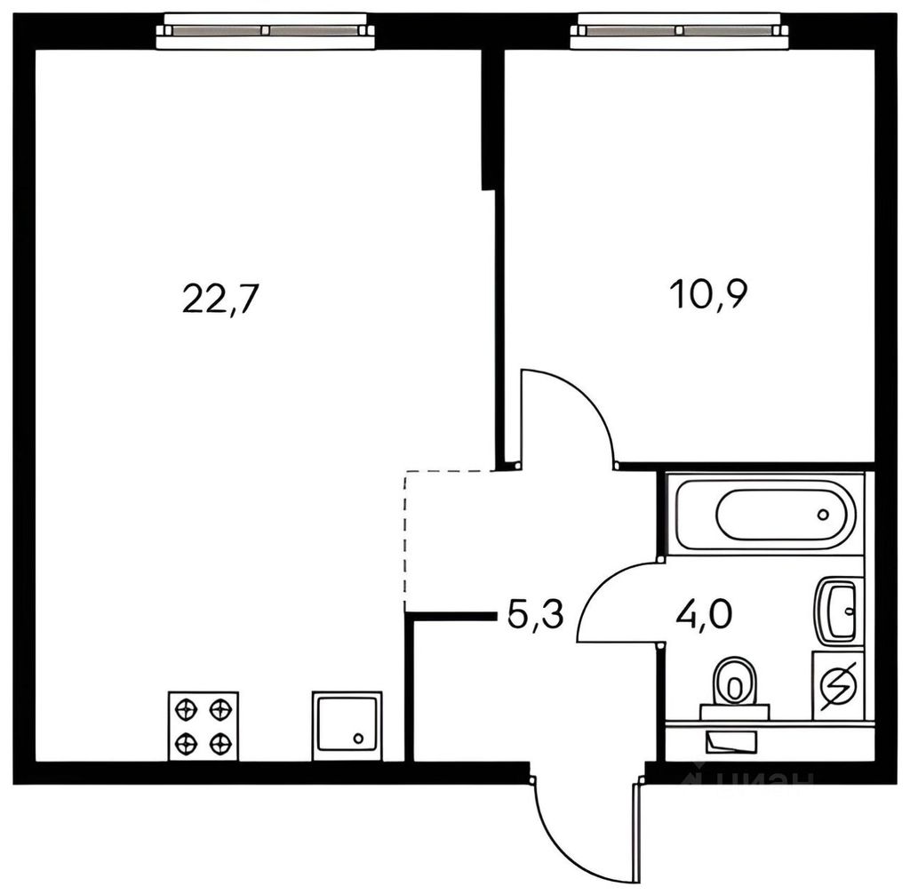 m. Opalikha: Apartment, 1-rooms
