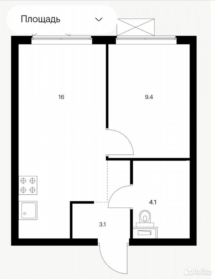 m. Vnukovo: Apartment, 1-rooms
