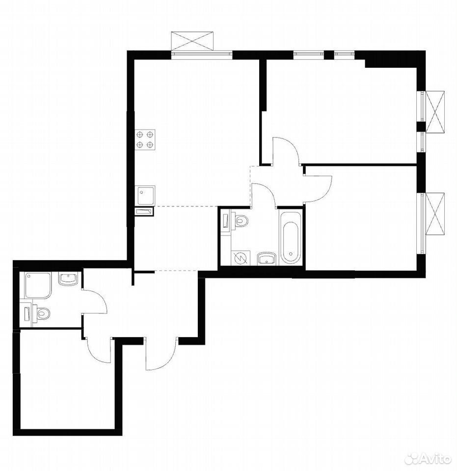 m. Kotelniki: Apartment, 2-rooms