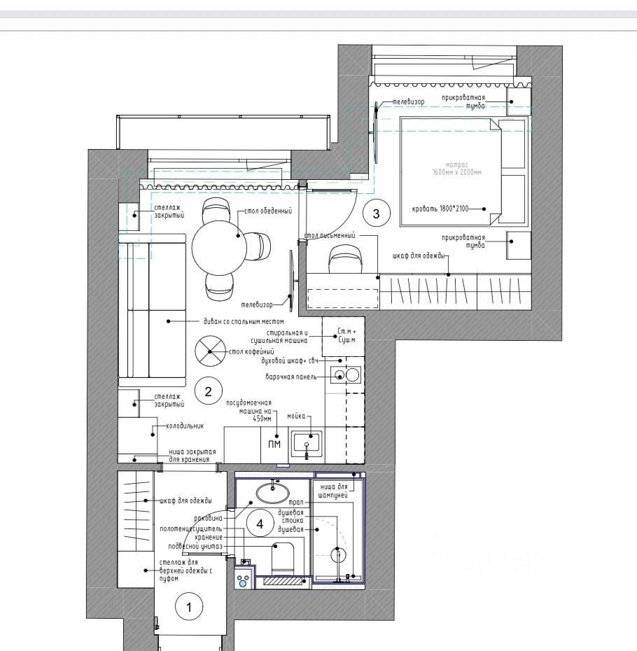 m. Studencheskaya: Apartment, 2-rooms