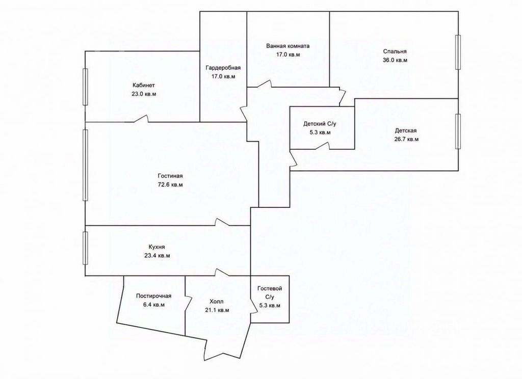 m. Kropotkinskaya: Apartment, 4-rooms