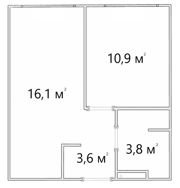 m. Spartak: Apartment, 1-rooms