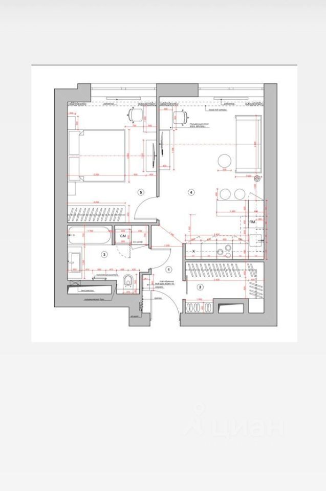 m. Bagrationovskaya: Apartment, 2-rooms