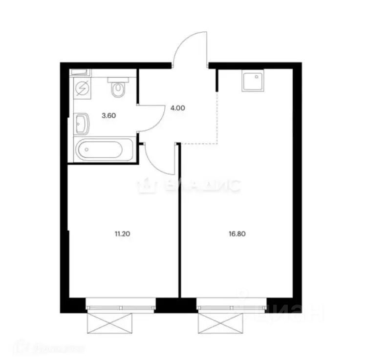 m. Kalitniki: Apartment, 1-rooms