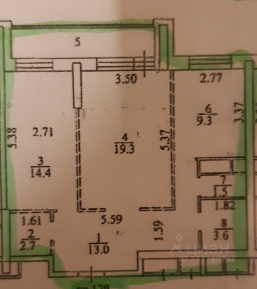 m. Novokosino: Apartment, 2-rooms