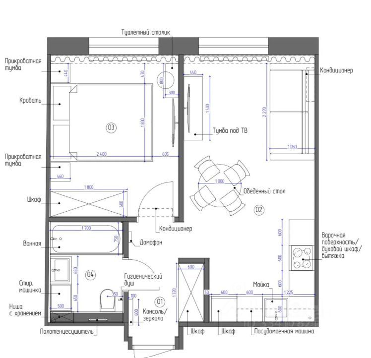 m. Tulskaya: Apartment, 1-rooms