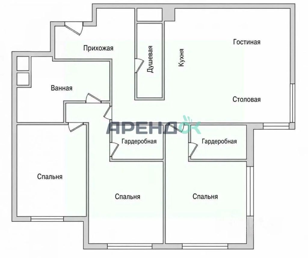 m. Smolenskaya: Apartment, 4-rooms