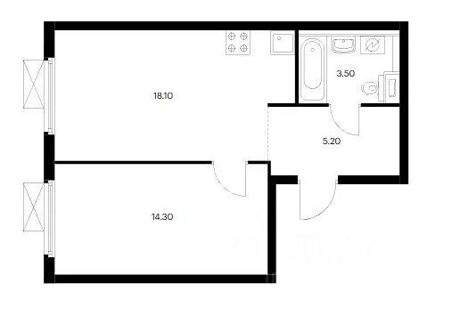 m. Volgogradsky prospekt: Apartment, 1-rooms