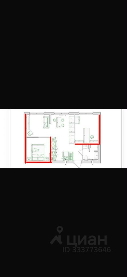 m. Fili: Apartment, 2-rooms
