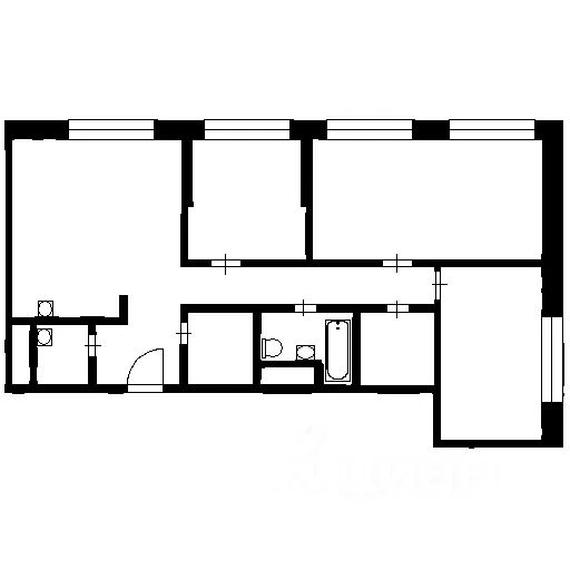 m. Zorge: Apartment, 3-rooms