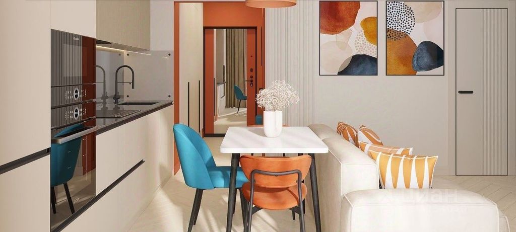 m. Spartak: Apartment, 2-rooms