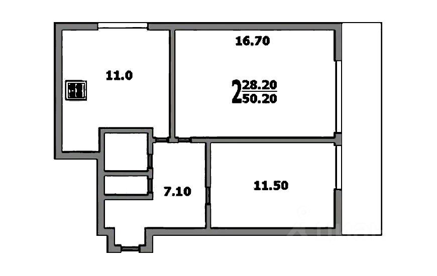 m. Rimskaya: Apartment, 2-rooms