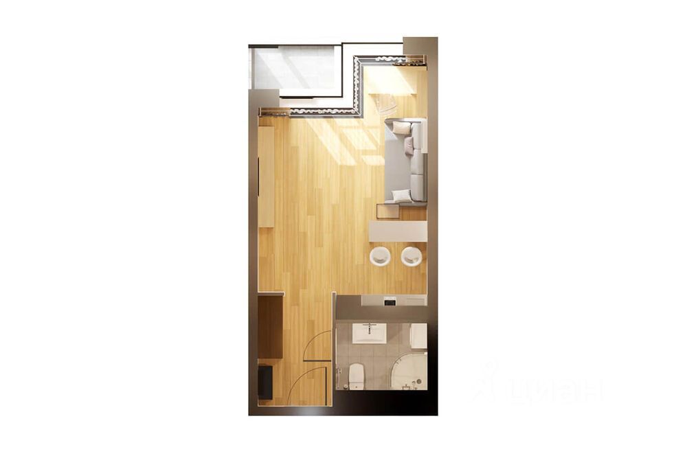 m. TsSKA: Apartment, studio