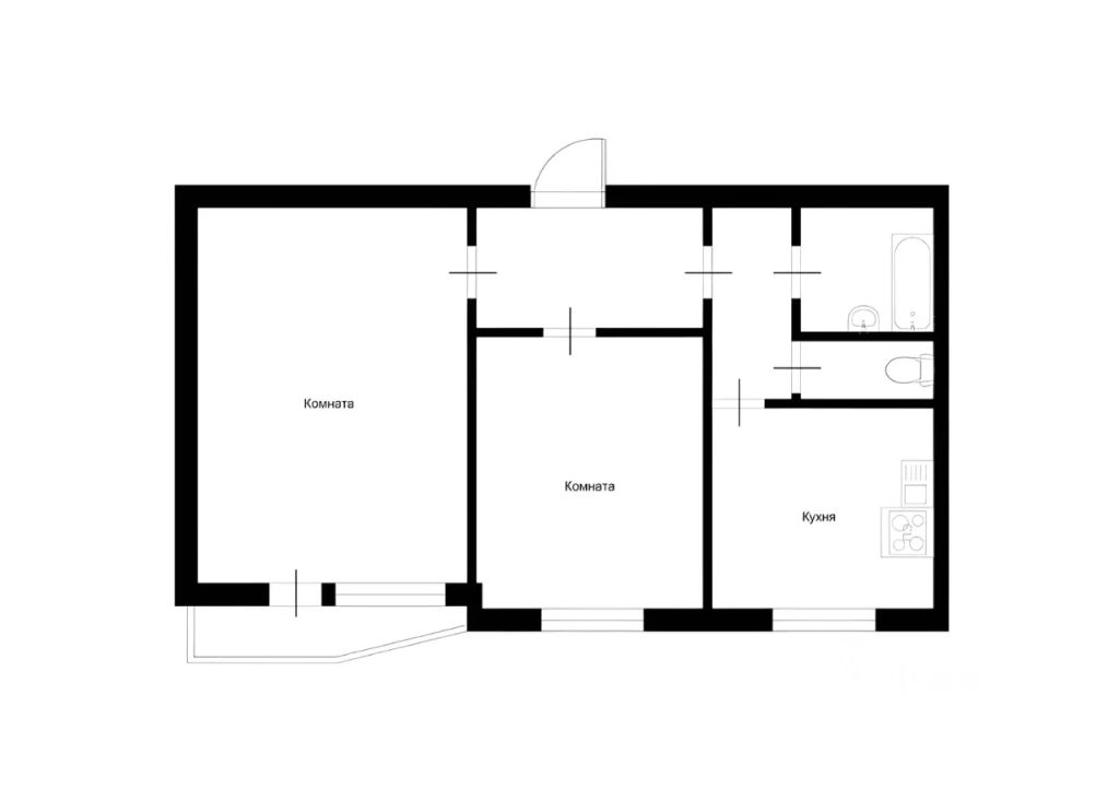 m. Zhulebino: Apartment, 2-rooms