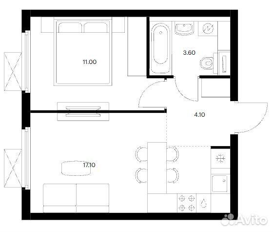 m. Medvedkovo: Apartment, 1-rooms